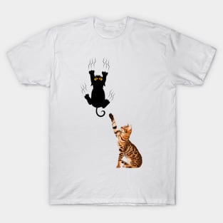 Funny Bengal Cat American Shorthair Black Cat T-Shirt